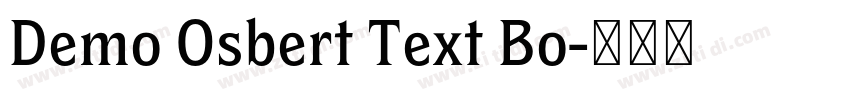 Demo Osbert Text Bo字体转换